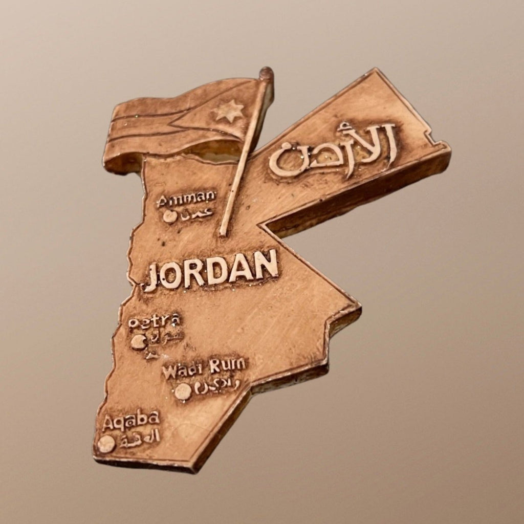 Jordan's Map Magnet Jordanian Magnet Souvenir
