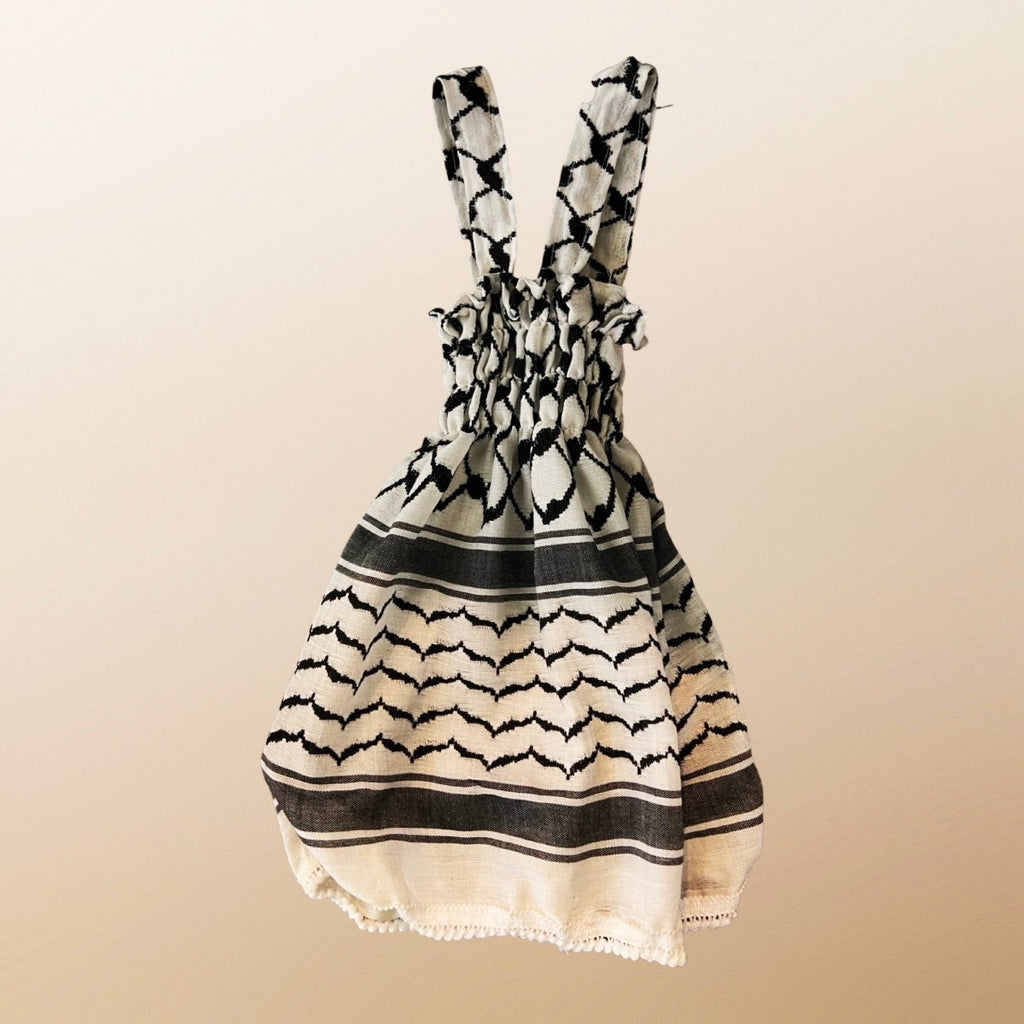 Keffiyeh Blouse Keffiyeh Dress, Palestinian keffiyeh Baby Dress Keffiyeh Blouse Keffiyeh Dress, Palestinian keffiyeh Baby Dress