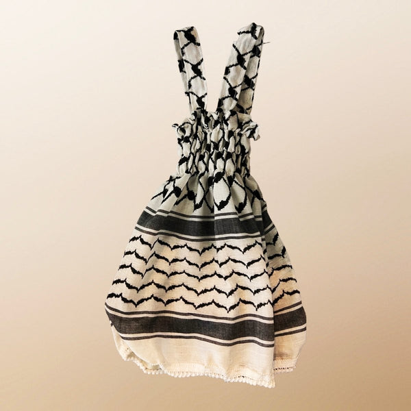 Keffiyeh Blouse Keffiyeh Dress, Palestinian keffiyeh Baby Dress