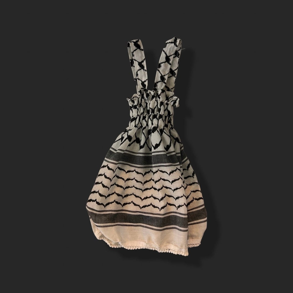 Keffiyeh Blouse Keffiyeh Dress, Palestinian keffiyeh Baby Dress