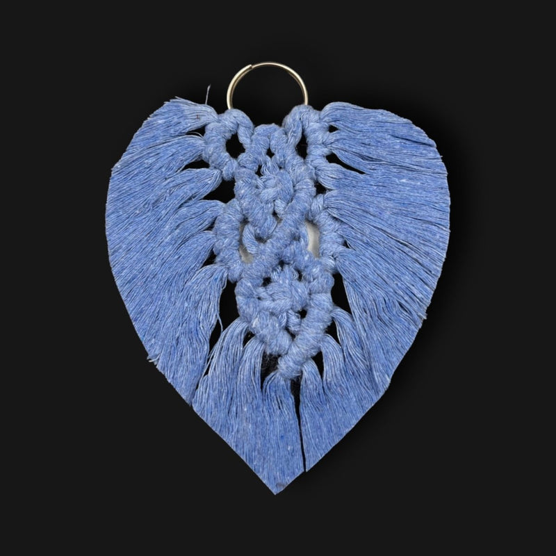 Keychain Blue Ropes Makrameh