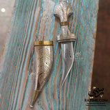 Personalized Brass and Silver Plating Arabian Dagger - خنجر هدية