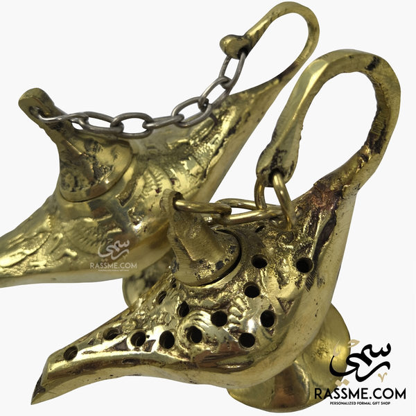 Solid Brass Aladdin Handmade Arabian Lamp - Free Engraving