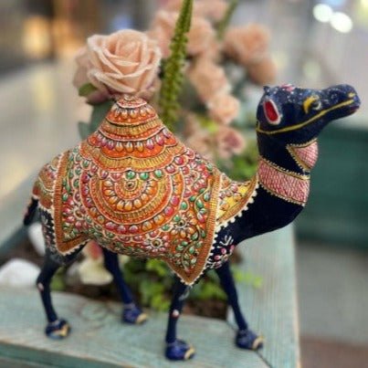 Large Camel Hand Colored Enamel