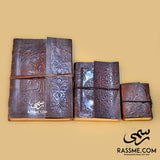 Leather Authentic Notebook Antique Paper - Free Engraving