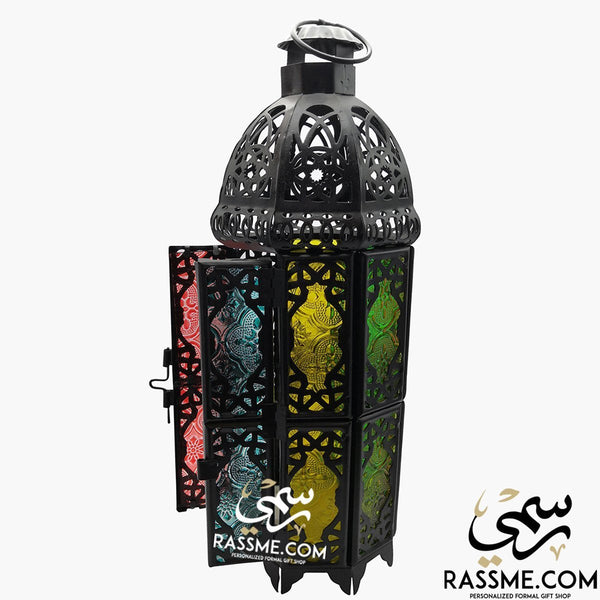 LED FLAMELESS Tower Arabian Glass Ramadan Lantern Desk