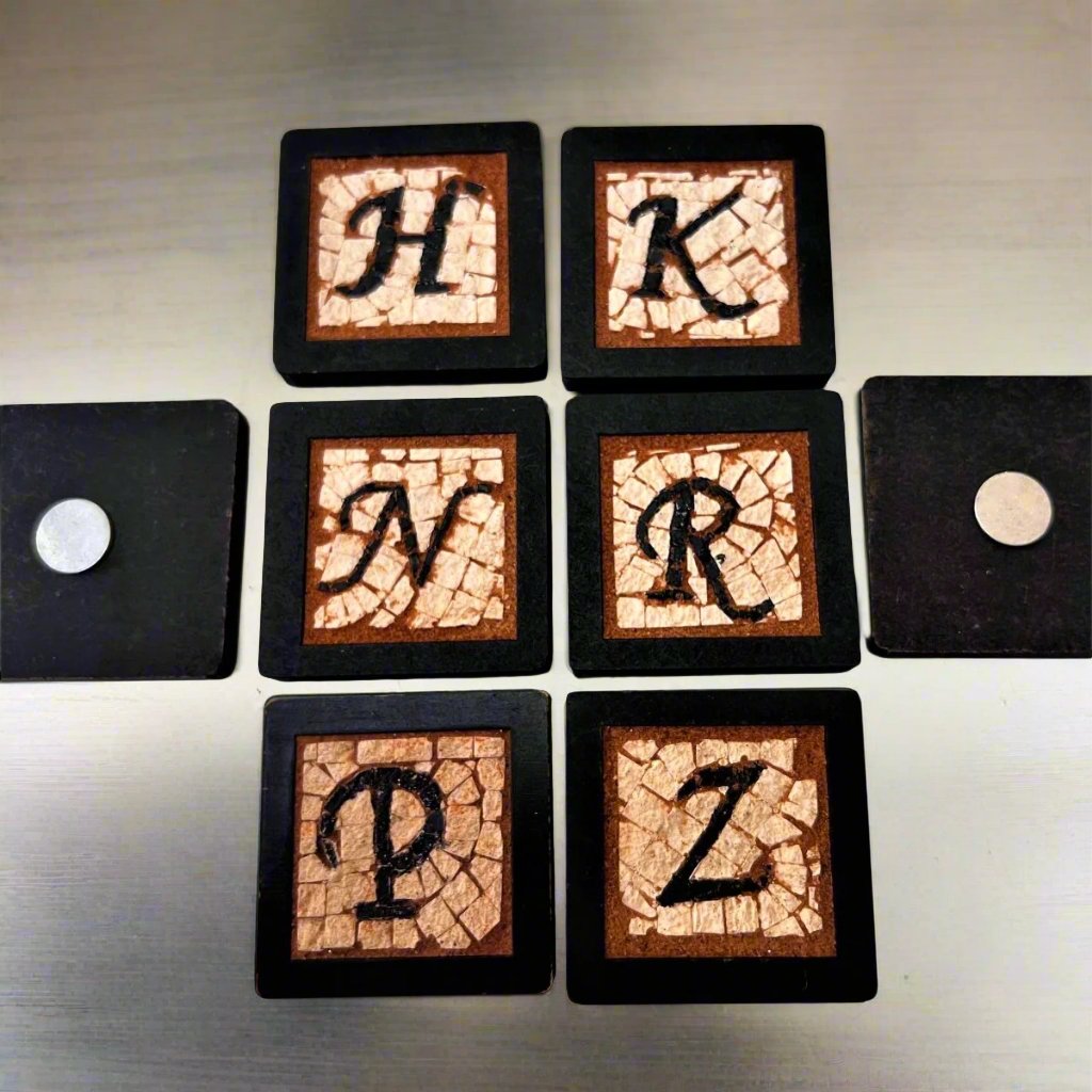 Mosaics Alphabet Jordan Souvenir Magnet