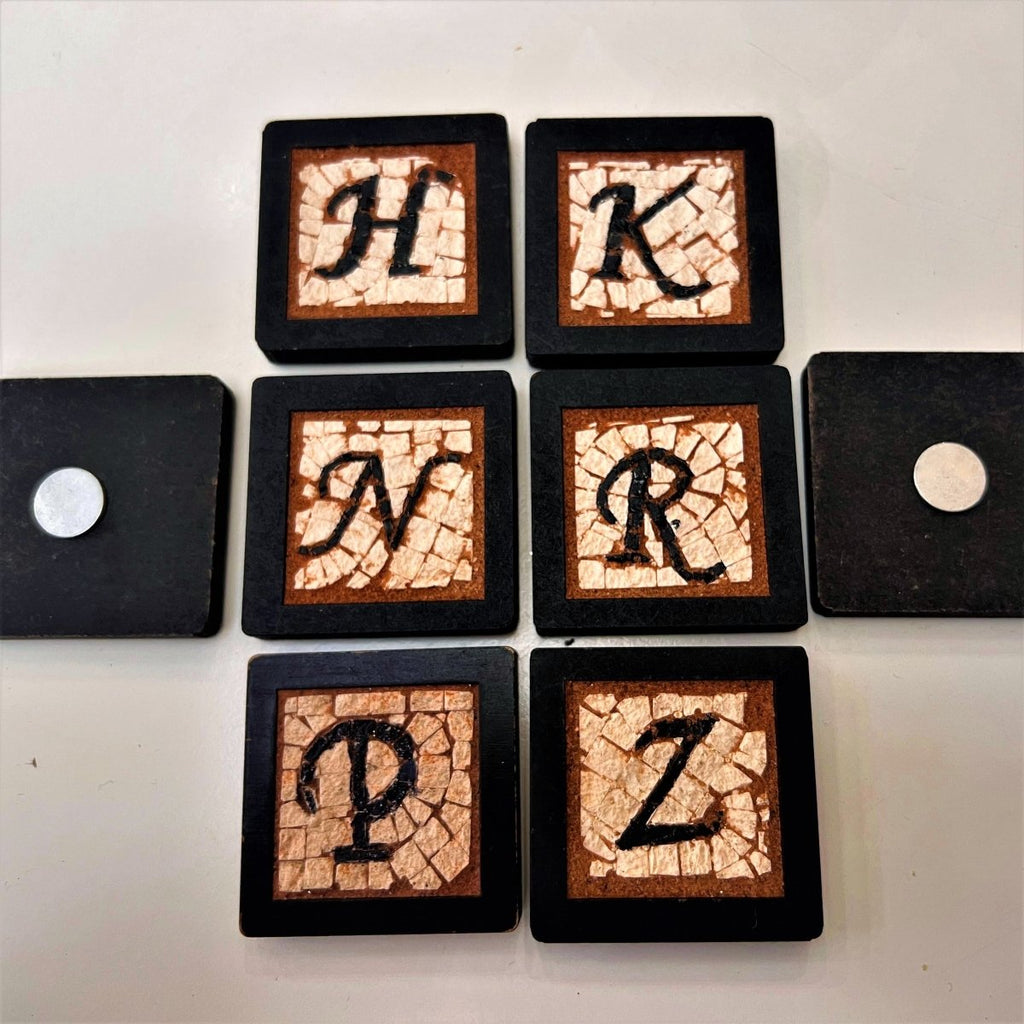 Mosaics Alphabet Jordan Souvenir Magnet