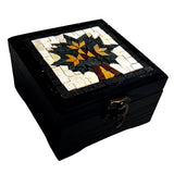 Mosaics Tree of Life Brown Wooden Box