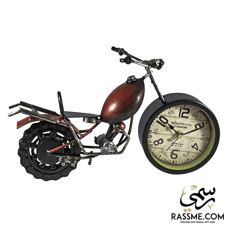 Motor Clock Desk Heavy Wheel - Free Engraving