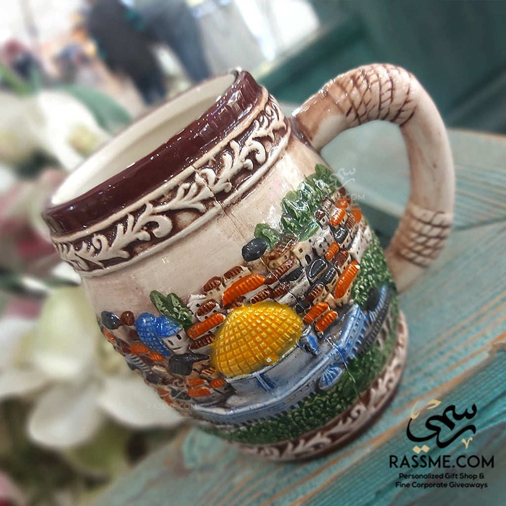 Ceramic 3D Mug I Love Jerusalem Mug