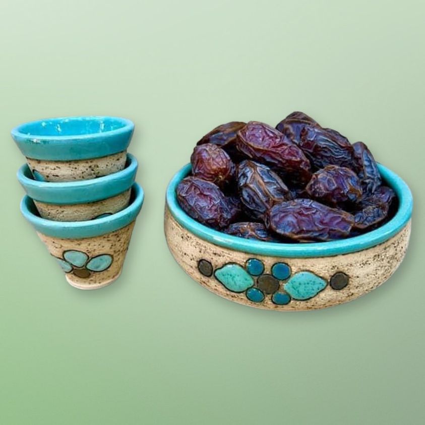 Nabateans Bowls With Three Coffee Cups