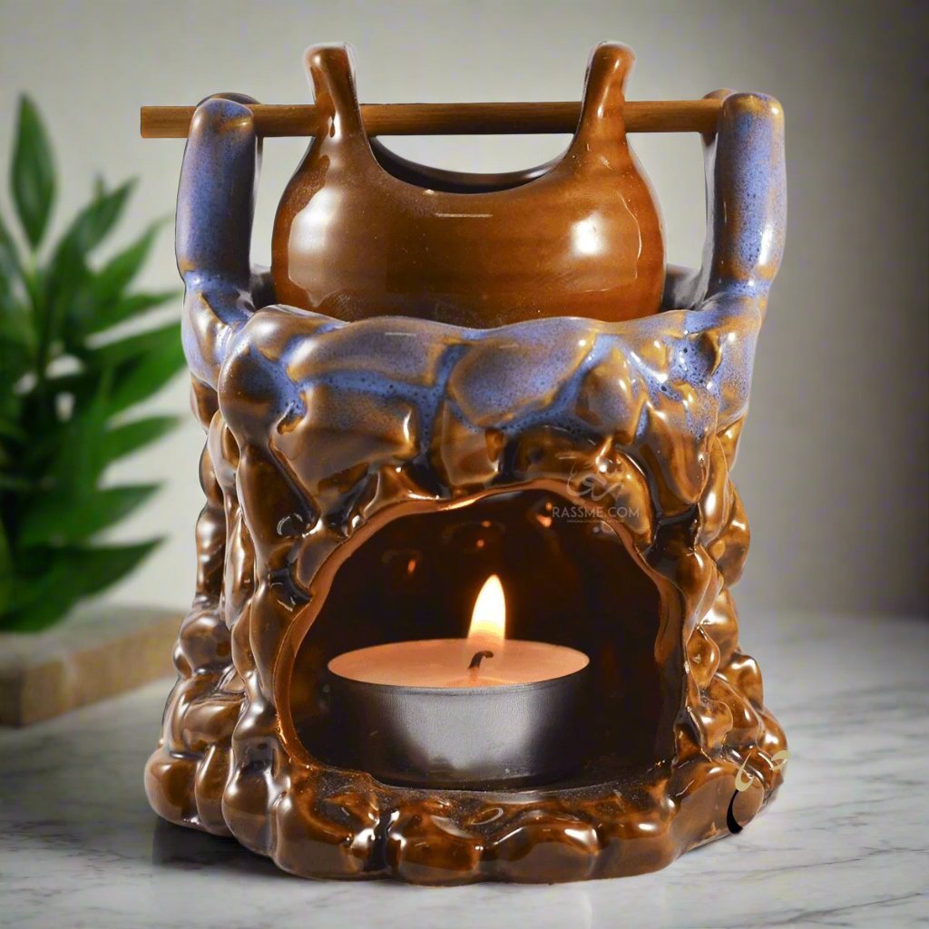 Old Incense Heater Oil and chocolate Warmer