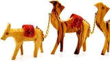 Olive Wood Camels Caravan and Donkey