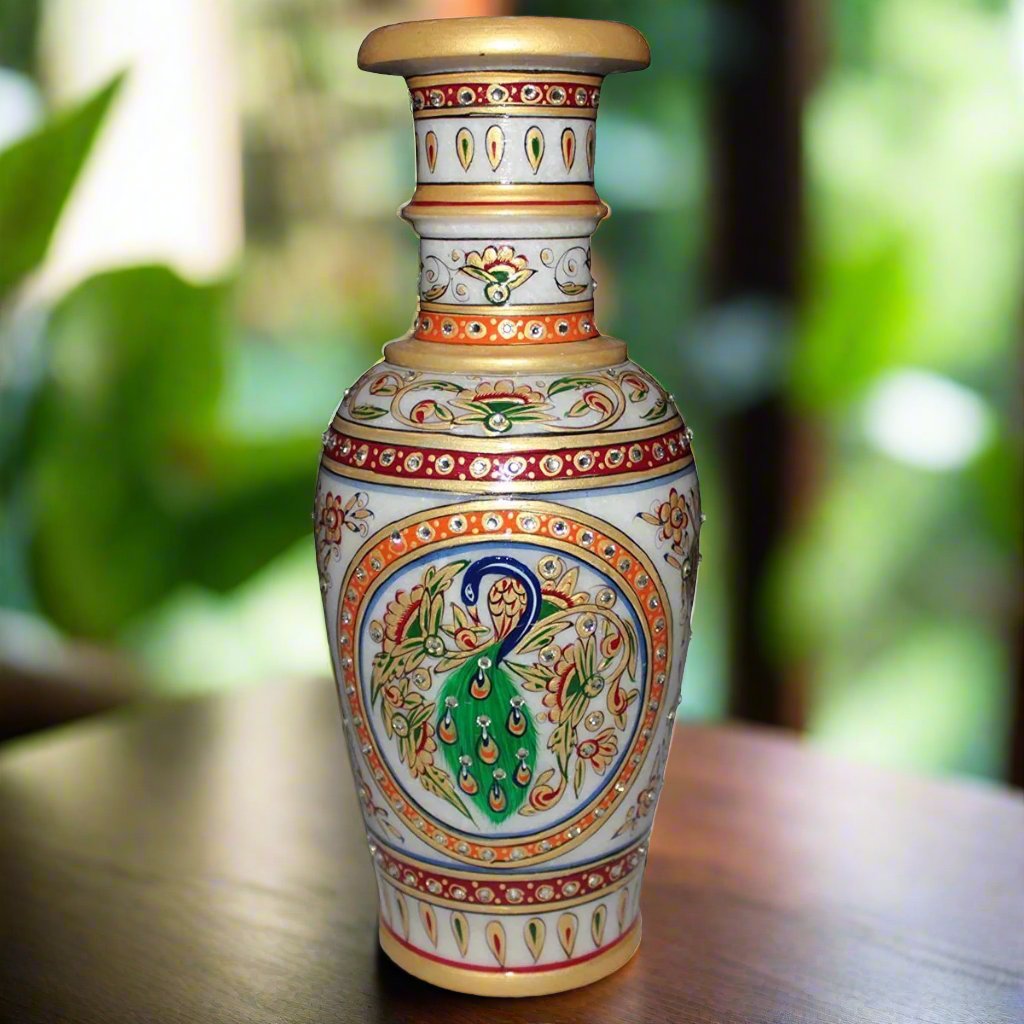 Oriental Luxury Marble Vase Handicraft