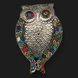 Owl Incense Stick Holder Tray Gemstone Ash Catcher