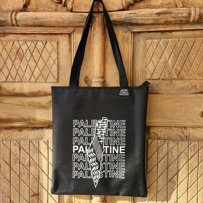Palestine Map Bag Black