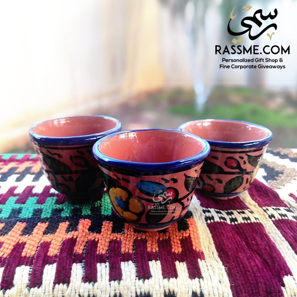 Palestinian Arabian Coffee Cups Pottery
