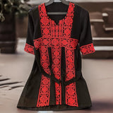 "Palestinian Dress for Kids' Traditional Dress Embroidery