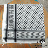 Palestinian Keffiyeh Kuffiyeh Shemagh Traditional Head Scarf Black And White