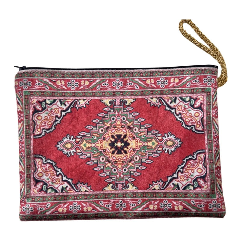 Peach Slim Zipper Purse, Bohemian style Moroccan Bag