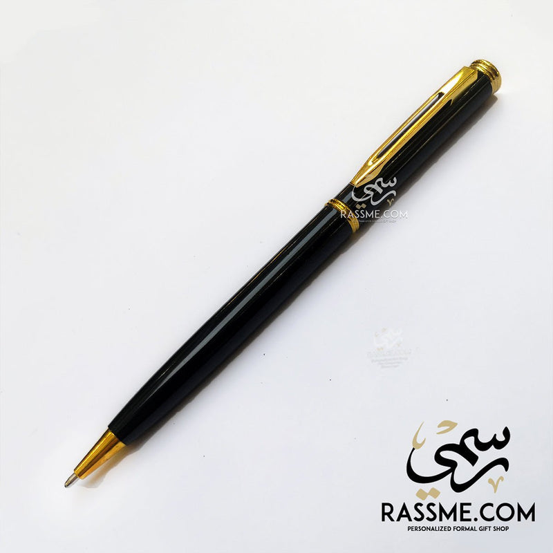 Personalized Simple Black Elegant Pen