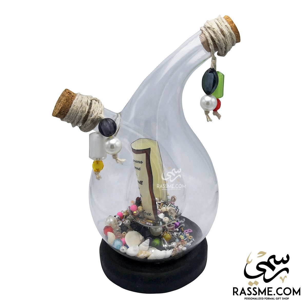 Personalized Authentic Handmade Two Orbit Bottle