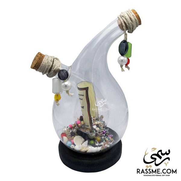 Personalized Authentic Handmade Two Orbit Bottle