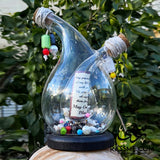 Personalized Authentic Handmade Two Orbit Bottle
