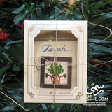 Personalized Leather Scroll Tree Message