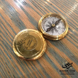 Personalized Polished Solid Brass Compass