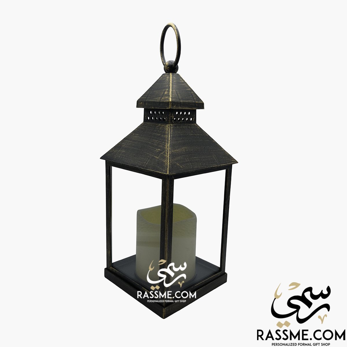 Personalized Transparency Lantern LED Flameless Candle Indoor / Outdoor / Desk