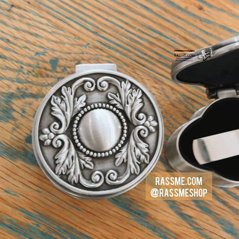 Personalized Vintage Box Alloy Small Round