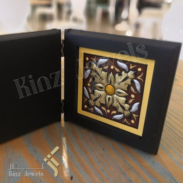 Personalized Wooden Open Book Pattern