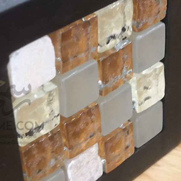 Personalized Wooden Tissue Box Cover Mosaics