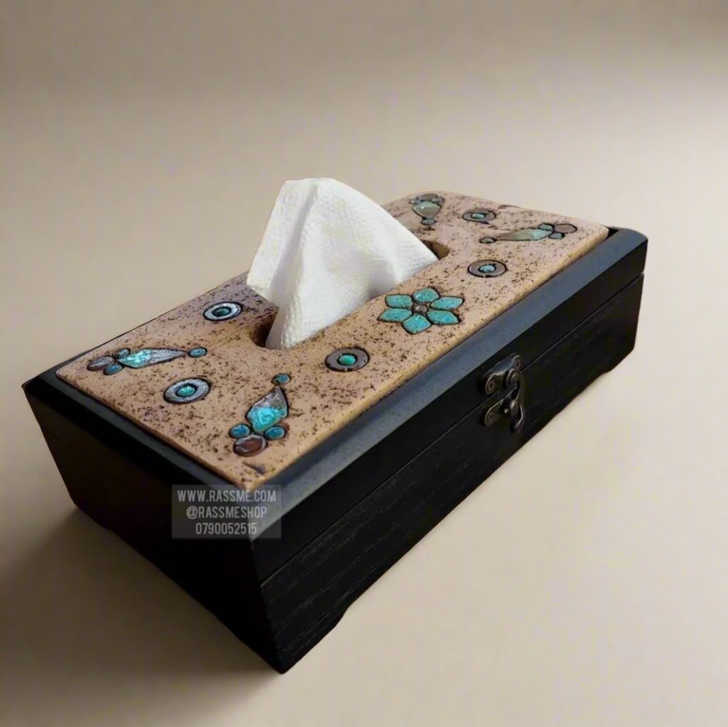 Personalized Wooden Tissue Box Cover Souvenirs from Jordan