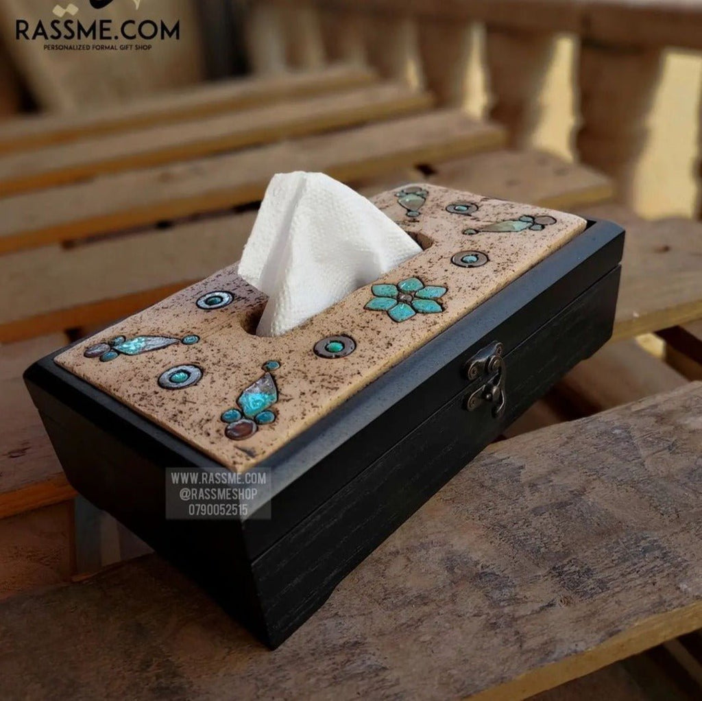 Personalized Wooden Tissue Box Cover Souvenirs from Jordan