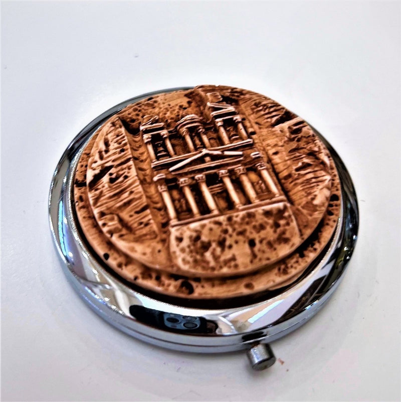 Petra Resin and Metal Pocket Mirror