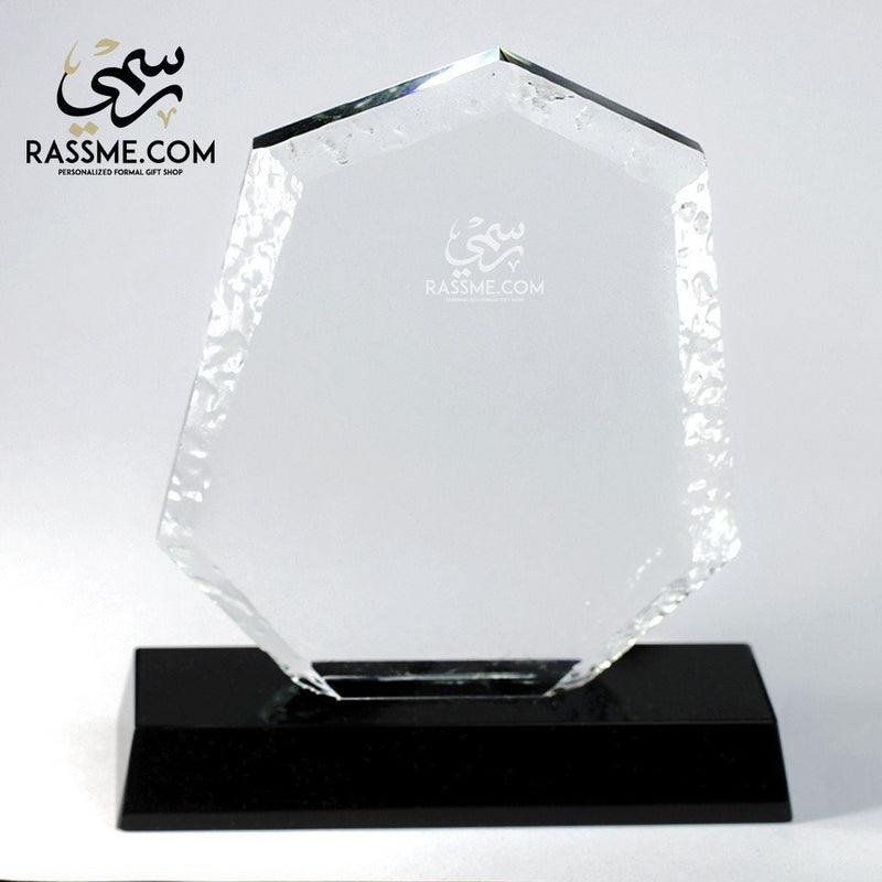 Plaque Seven Edges Crystal - Free Hand Engraving