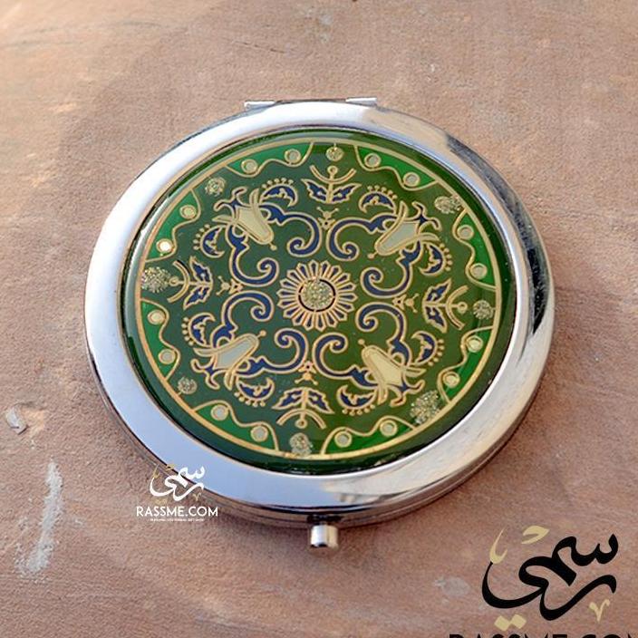 Portable Mirror Golden Apple - Free Engraving