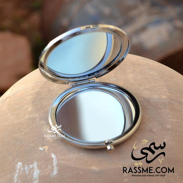 Portable Mirror Golden Apple - Free Engraving