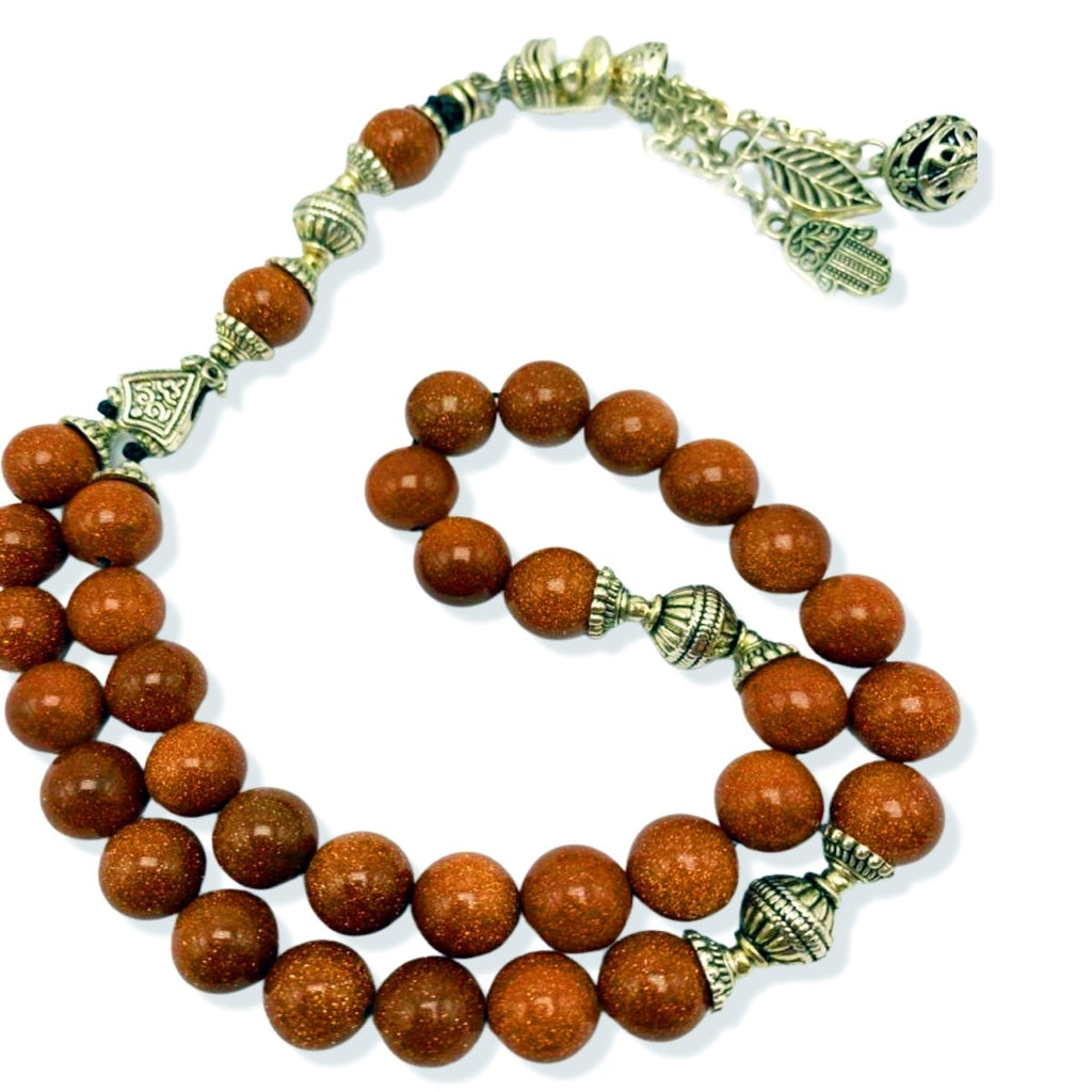 Prayer Beads Premium Golden Stone