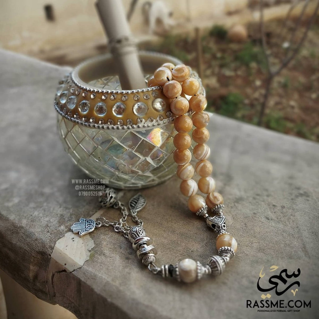 Prayer Beads Premium Mother of Pearl Stone