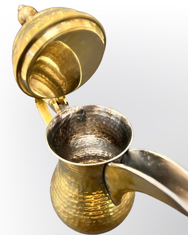 Pure Copper Solid Brass Arabian Coffee Pot Dalleh دلة قهوة