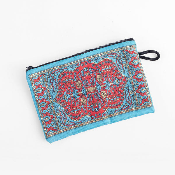Slim Zipper Turkish coin purse, Bohemian style Turkish bags