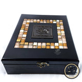 Large Wooden Oak Mosaics Quran Box