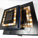 Large Wooden Oak Mosaics Quran Box