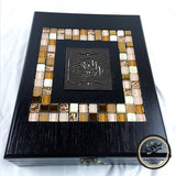 Large Wooden Oak Mosaics Quran Box