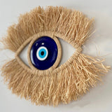 Raffia Evil Eye Wall Hanging