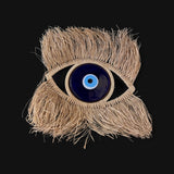 Raffia Evil Eye Wall Hanging